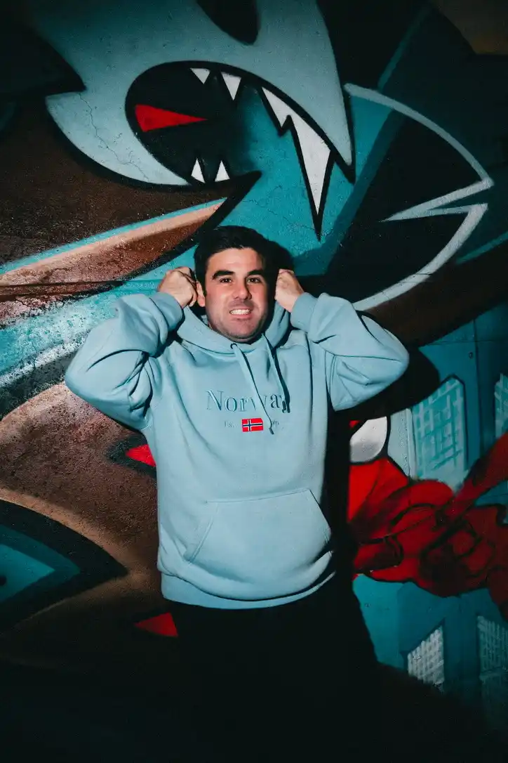 David Hermoso en un show de comedia